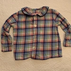 Kayce Hughes Plaid Flannel L/S Button Down Shirt 24m